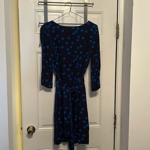 Black and blue UK Boden dress, size 8